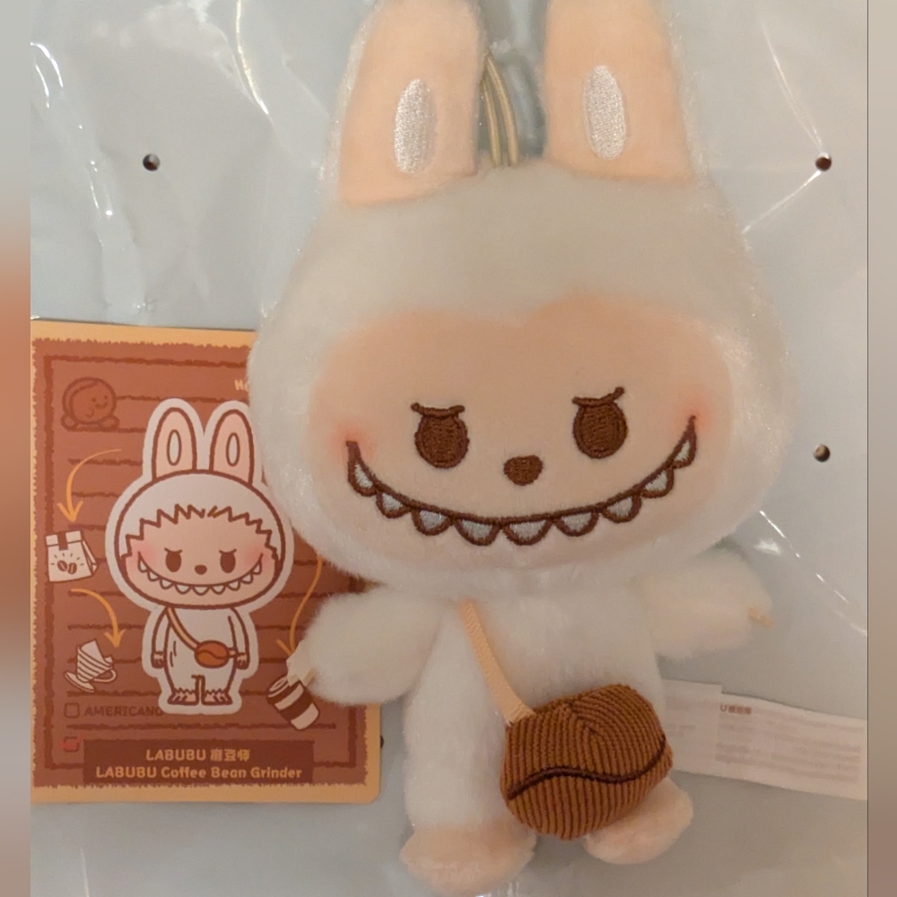 Pop Mart Pop Bean Coffee Factory Series - Labubu Coffee Bean Grinder Plush